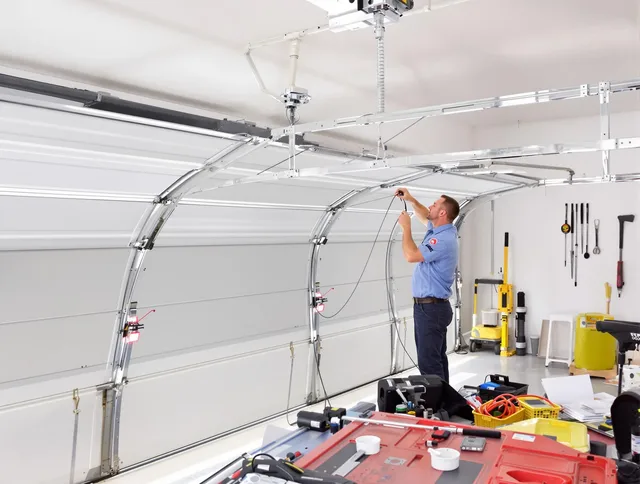 Garage door cable repair service by Granby Garage Door Repair in Granby