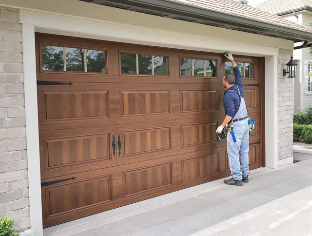 Custom garage door showcase by Granby Garage Door Repair in Granby