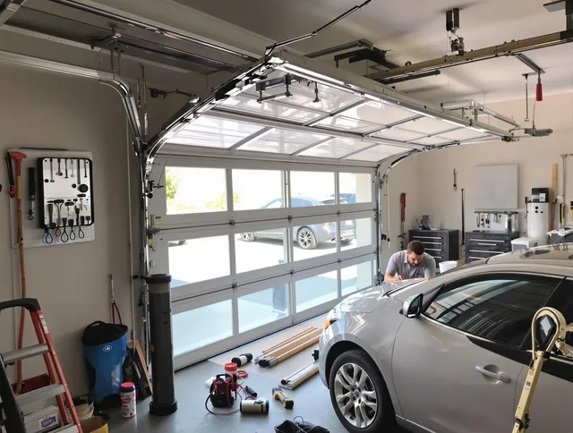 Garage door noise reduction service by Granby Garage Door Repair in Granby