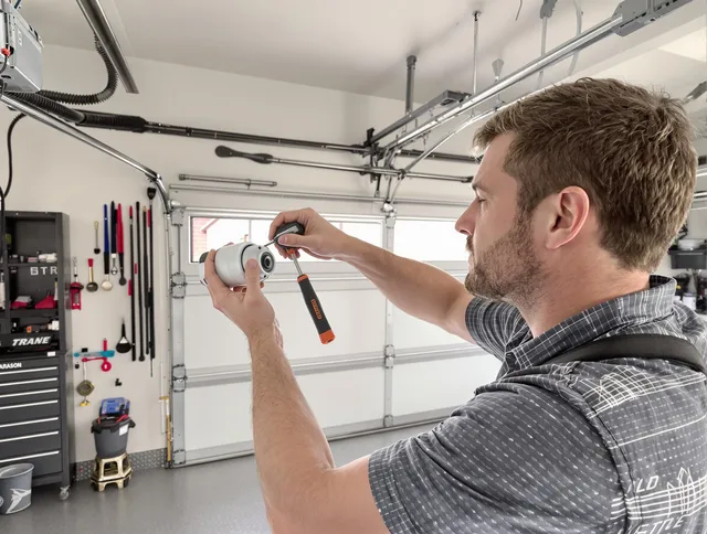 Garage door opener repair service by Granby Garage Door Repair in Granby
