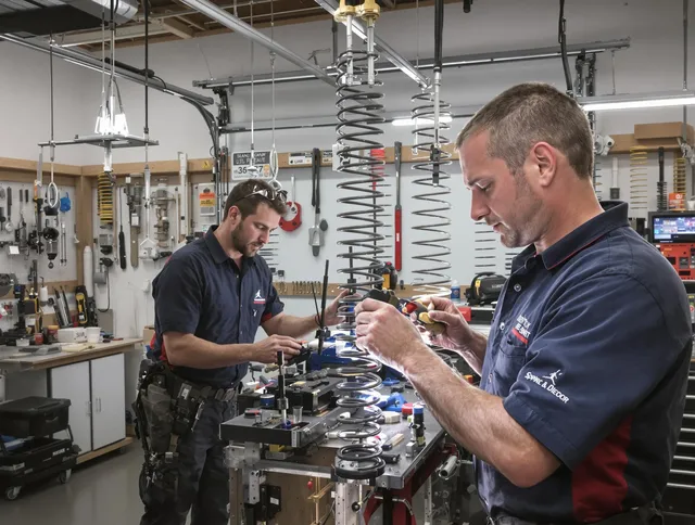 Garage door spring repair service by Granby Garage Door Repair in Granby